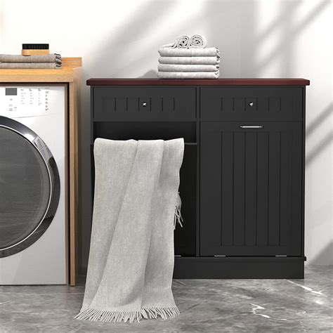 Buy Betterhood Double Tilt Out Trash Cabinet 20 Gallon Wooden Free ...