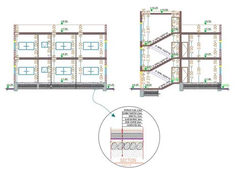 Image result for Two-Storey House Section