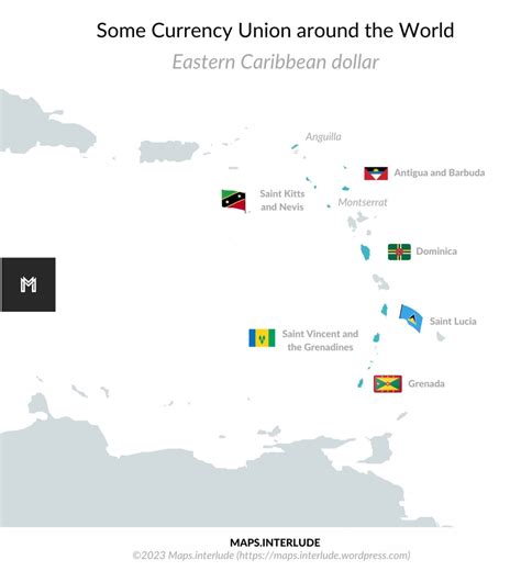 Currency unions around the World. by... - Maps on the Web