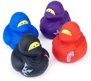 FUN EXPRESS Ninja Rubber Ducks (12 Pack) Bath Toy - Ninja Rubber Ducks ...