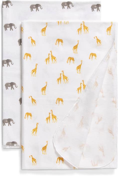 Amazon.com : Delta Children 100% Cotton Flannel Baby Receiving Blankets ...