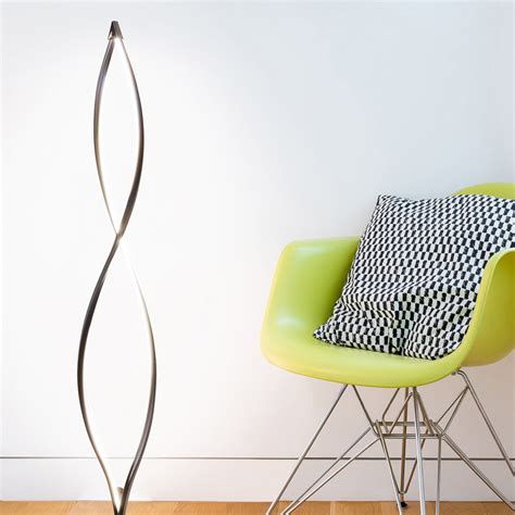 Twist // LED Modern Spiral Floor Lamp (Black) - Brightech - Touch of Modern