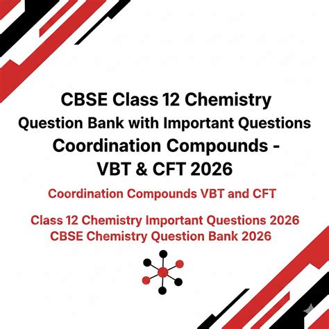 CBSE Class 12 Chemistry Question Bank with Important Questions ...