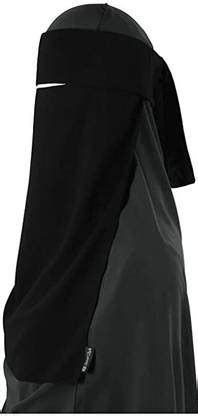 PD Zone BLACK HIJAB + SAUDI NIQAB (WITH FLAP) Chiffon Abaya Price in ...