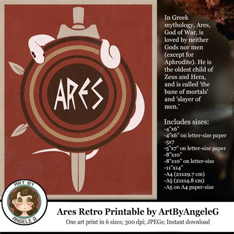 Ares God Of War Symbol Greek