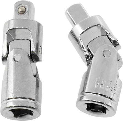 fengxiaomin 2PCS Universal Joint Sockets 1/4 Inch Joint Adapter Ratchet ...