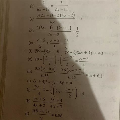 please solve all these equations - Brainly.in