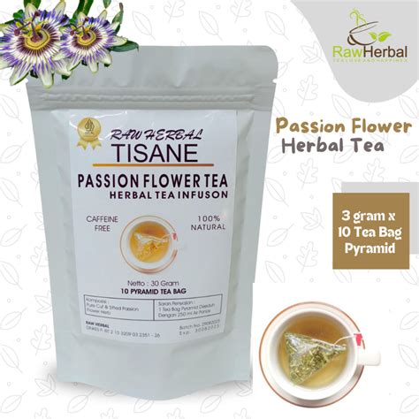 Passion Flower Tea Cut & Sifted/Pyramid Tea Bag (3gr x 10 Pyramid Tea ...