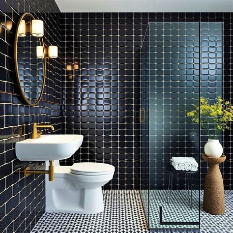 Bathroom Tiles Ideas Black