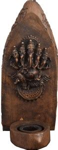 WANDO WANDO THAI WOOD PANCHMUKHI GANESH Decorative Showpiece - 39 cm ...