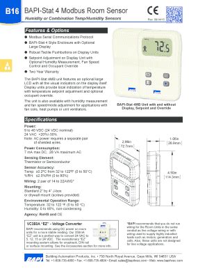 Image result for Bapi Stat Room Sensor