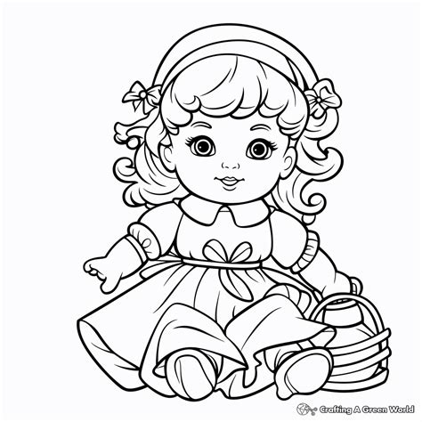 Coloring Pages Of Dolls - Molon Printable