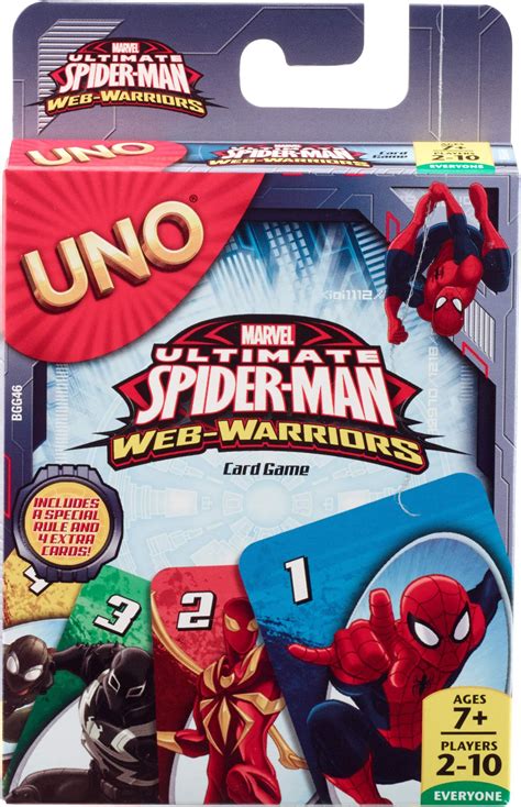 Buy Mattel Kids Uno Spiderman (Multicolour, 112 Cards) Online at Low ...