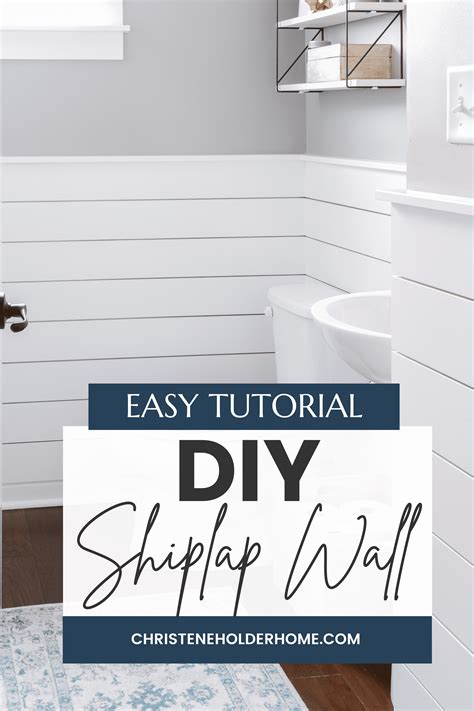 Diy Shiplap Wall How To Install Vertical Shiplap Walls DIY (Easy