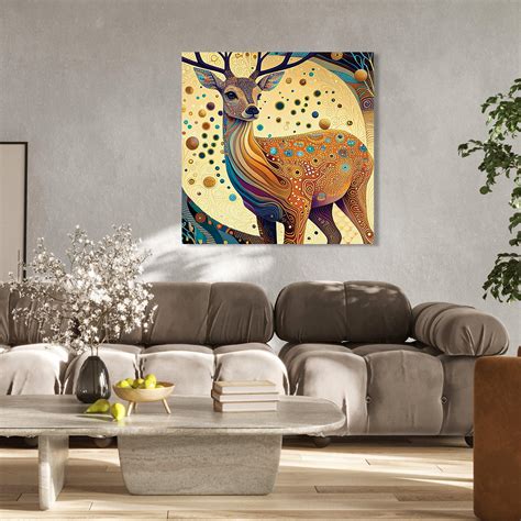 Beautiful Deer Printed Canvas Art - Modern Art Canvas Paintings - Kotart