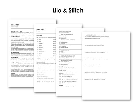 The Movie "Lilo & Stitch" | Made By Teachers