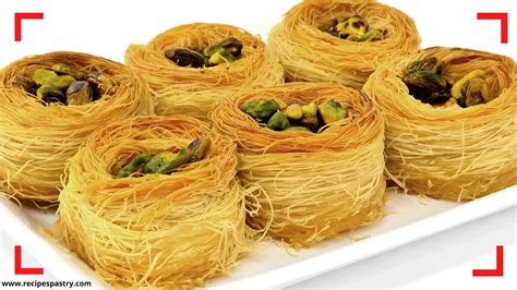 Recipe for kataifi with walnuts and pistachios: This is an oriental pastry