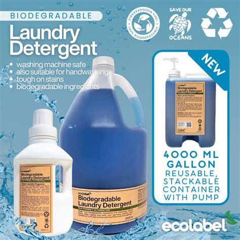 Eco-friendly Liquid Laundry Detergent 100% Biodegradable Sustainable ...
