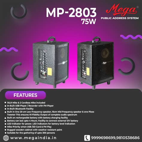 MP-2803 BT Portable P.A. System