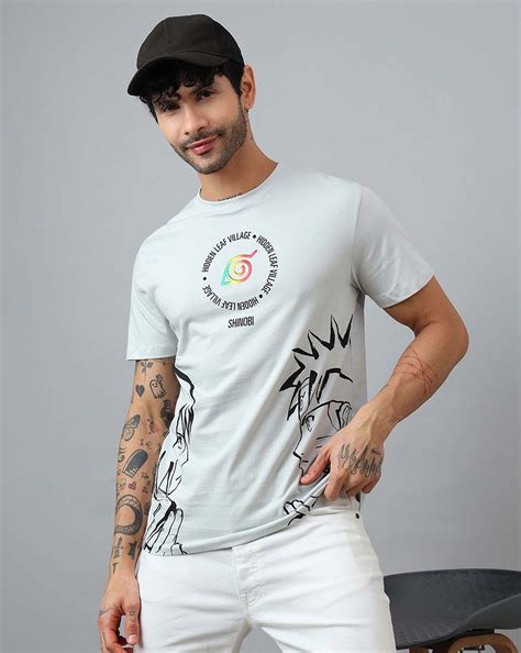 Naruto Printed Regular Fit Tshirt For Men – Free Authority