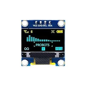 SHOKITECH 0.96 Inch I2C/IIC 4pin OLED Display Module (Yellow + Blue ...
