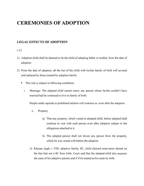 Adoption 2 - This document contains short notes on the topic ...