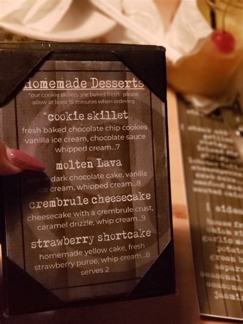 Menu at Oceans & Ale pub & bar, Williamsburg, Richmond Rd