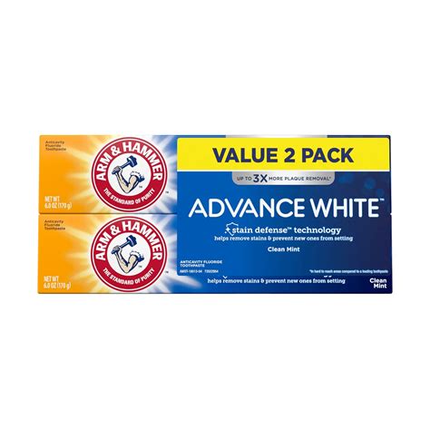 Buy ARM & HAMMER Advanced White Extreme Whitening Toothpaste, TWIN PACK ...