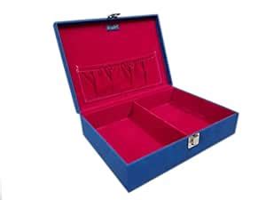 Essart Faux Leather Gift Box/Jewelry Box / - Blue : Amazon.in: Fashion