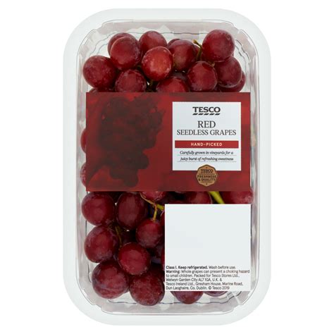 Tesco Red Seedless Grapes 500g | One Stop