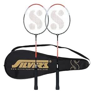 Buy Silver's Drive Badminton Kit (2 Racquets with Full Cover)(Red/Black ...