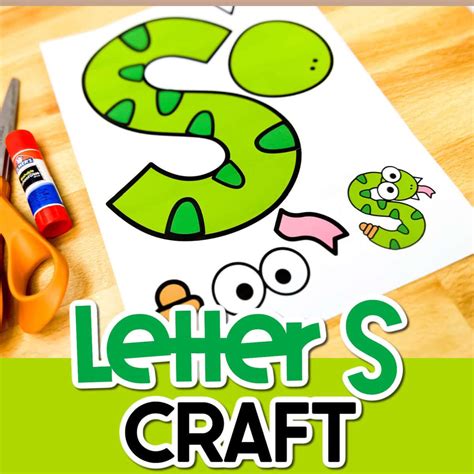 Free Printable Uppercase Letter S Craft Template - Life Over C's