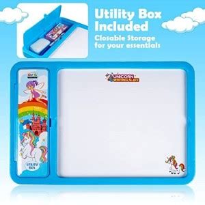 The Electra 2 in 1 Unicorn Writing Slate with Pencil box for kids Price ...