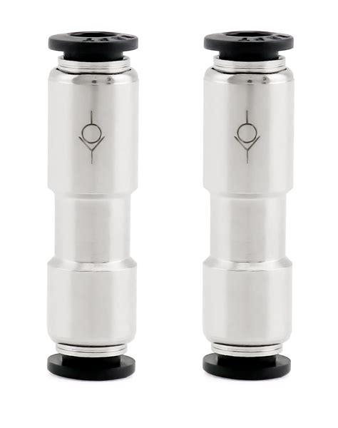 Buy QWORK 6mm Nickel Plated Brass & Plastic Push, 2 Pack O-ring NBR to ...