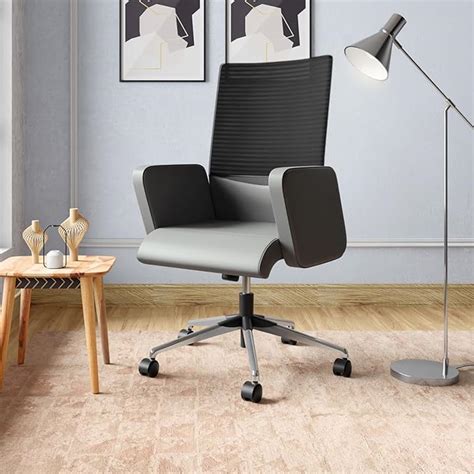 GODREJ INTERIO Chair Aircon Mid Back Leatherette Ergonomic Office Chair ...