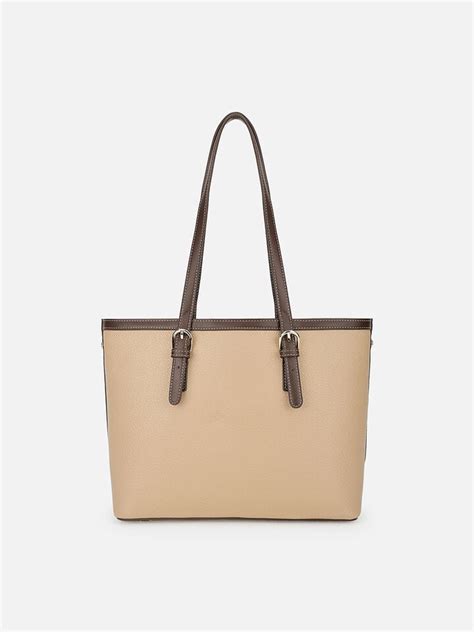 Frida Beige Tote Bag by IRTH | House Of Titan | Shop Online