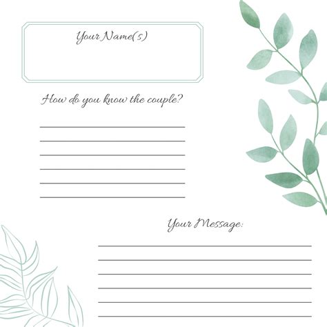Free Printable Guest Book Template - Printable Calendars AT A GLANCE