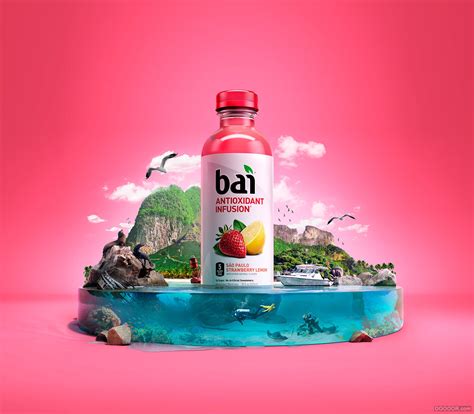 BAI果茶饮料超级CGI场景合成系列创意广告 [13P]