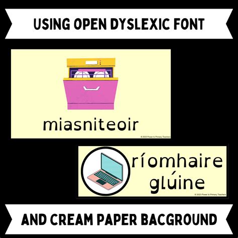 Mash u003e Infants u003e Sa Bhaile Display Pack - Dyslexia Friendly Font