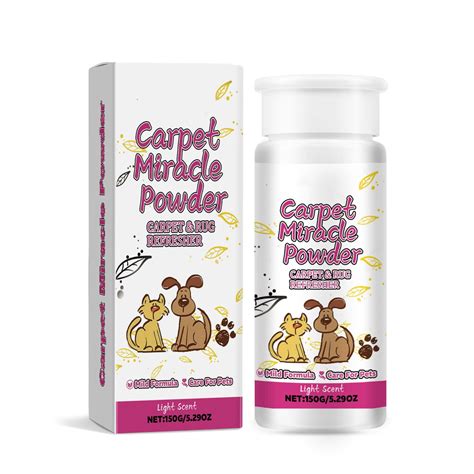 Carpet Powder Miracle,Pet Carpet Deodorant, Dry Carpet Cleaner Powder ...