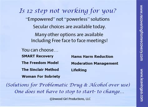 Image result for Non 12 Step Success Stories