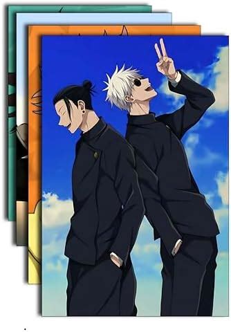 Pack of 4 Jujutsu Kaisen Poster Photo Set | Jjk Anime Wall Poster | JJK ...