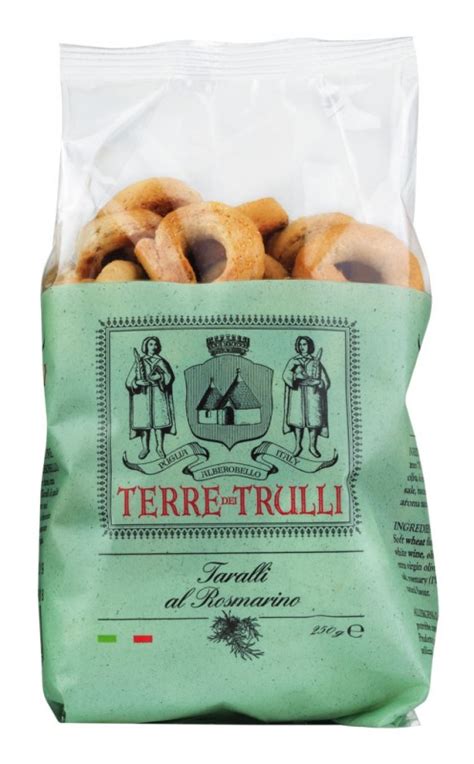 Taralli al Rosmarino, hartig gebak met rozemarijn, Terre dei Trulli ...