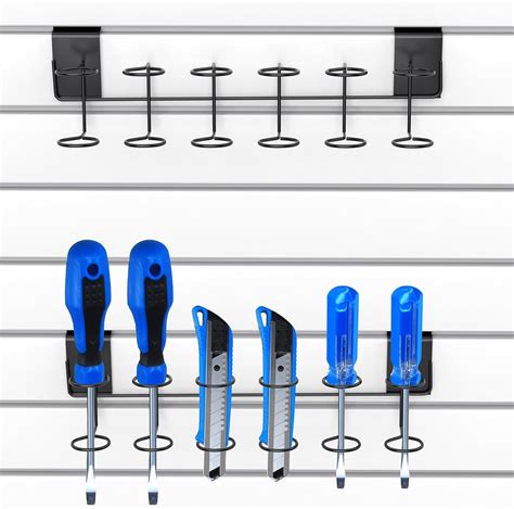 Amazon.com: 2 Pieces Slatwall Screwdriver Holder Slat Wall Tool Utility ...
