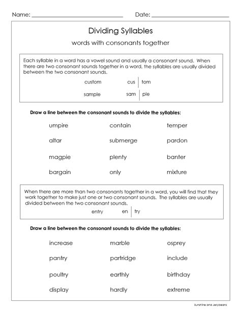 Image result for Splitting Syllables Practice