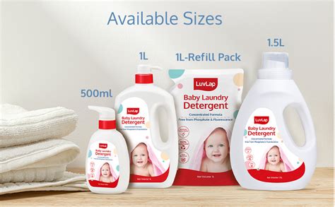 Buy LuvLap Baby Laundry Liquid Detergent, 1000ml Refill Pack ...