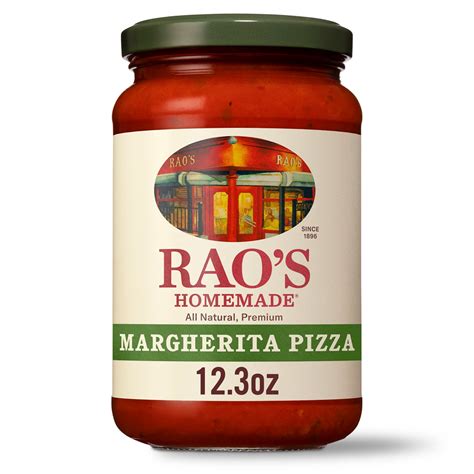 Rao's Homemade Margherita Pizza Sauce, 12.3 oz, Slow-Simmered with ...