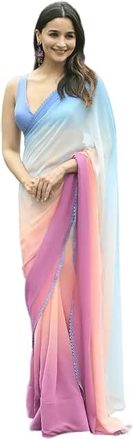 Amazon.in: Georgette - Women's Sarees / Women's Indian Clothing ...