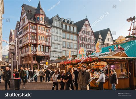 Frankfurt, Germany - December 1: People Explore Frankfurt Christmas ...