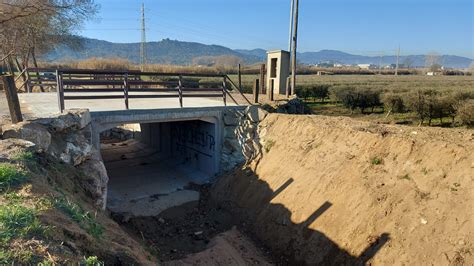 Finalitzades les obres de millora del pont sobre la riera de Sant ...